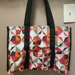 Zip-Top Organizing Utility Tote - Origami Pop